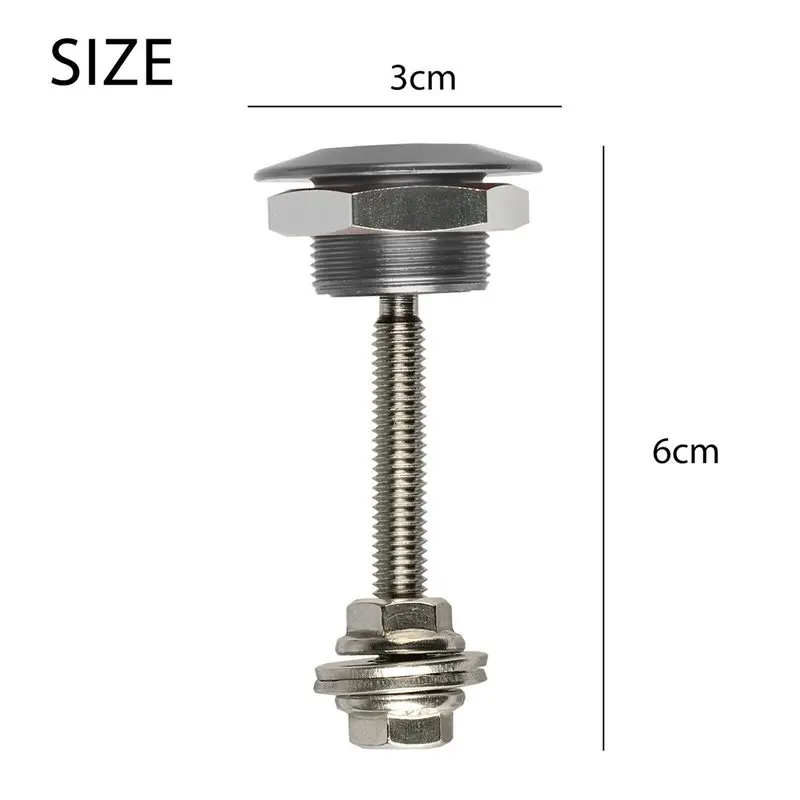 Simple 40X Quick Release Push Hood Latch Button Car Pin Bonnet Lock Bumper Clip Latches Silver