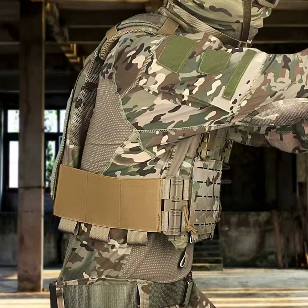 التكتيكية Cummerbund غطاء الخصر FCSK سترة الإفراج السريع غطاء العالمي لوحة الناقل مرونة تحويل سترة والعتاد الملحقات #3