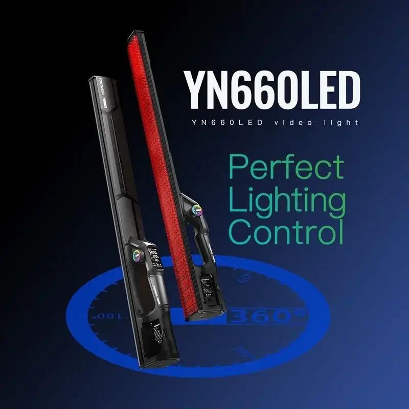 YONGNUO YN660LED Ручной светодиодный светильник для видеосъемки с сенсорной регулировкой, двухцветный 2000-9900k RGB цветной пульт дистанционного управления, новый продукт, лампа освещения