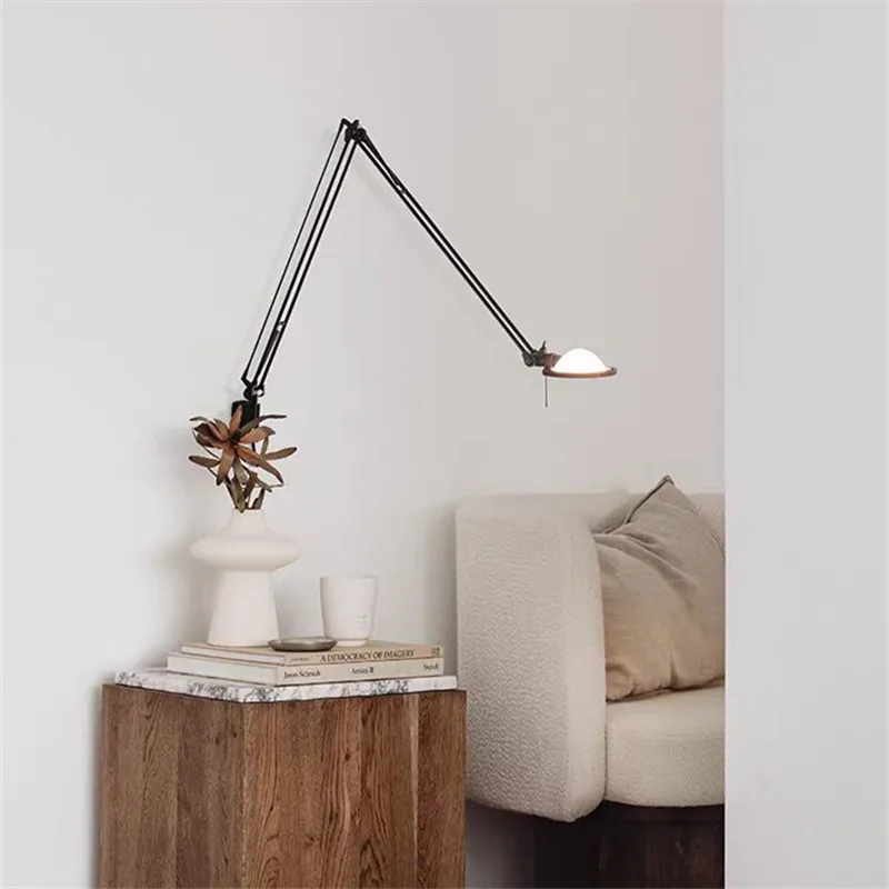 Berenice الجدار مصباح led للطي الذراع مصباح LED G4 الشمال القرون الوسطى مصمم اللون الحائط استوديو السرير كتاب القراءة مصباح #5