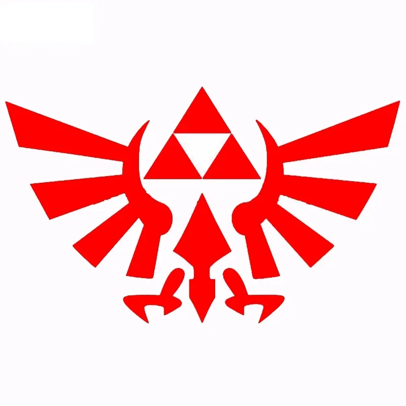 Personality for CMCT Zelda Triforce Animation Automobile Motorcycle External Parts Decal Cool Car Decoration, 10cm