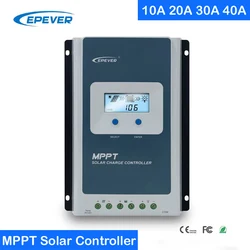 EPever MPPT 40A 30A 20A 10A Solar Charge Controller 12V 24V Auto Solar Panel Regulator Solar Battery Charger Tracer3210AN 4210AN