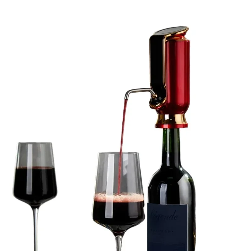 Electric Bottle Opener with LED Display Touch Sensor Wine Water Dispenser Airator Touch Blur Light Emitting Diode Electric ..