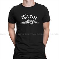 Tyrol Mountains TShirt For Male Mountain Climber Camisetas Novelty T Shirt 100% Cotton Soft Print Loose