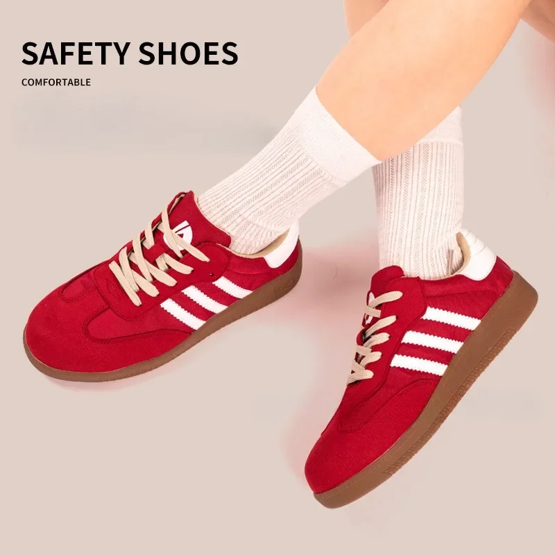 New steel toe canvas breathable and durable protective shoes 3