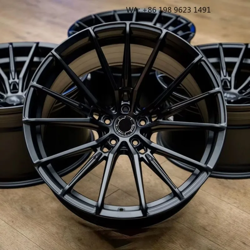 High end customized wheel hub Multiple Inch deep concave forged alloy rims, 5x3 PCD gold polished finish, single piece sporty