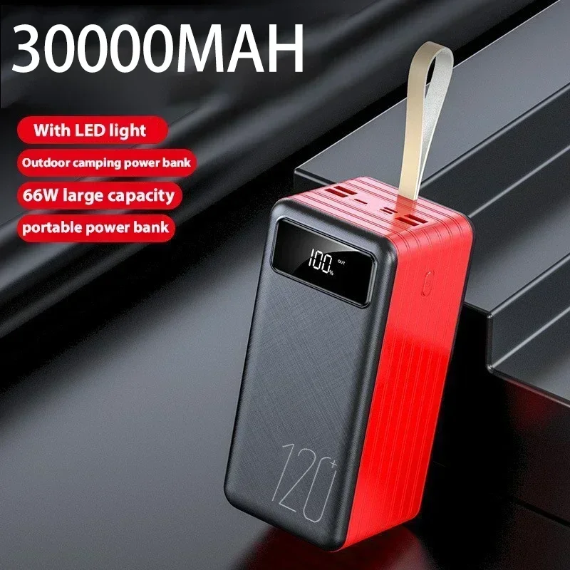 

30000mAh 120W Power Bank Portable PD Fast Charging Portable Charger Power Bank External Battery for iPhone 14 13 12 Pro Xiaomi