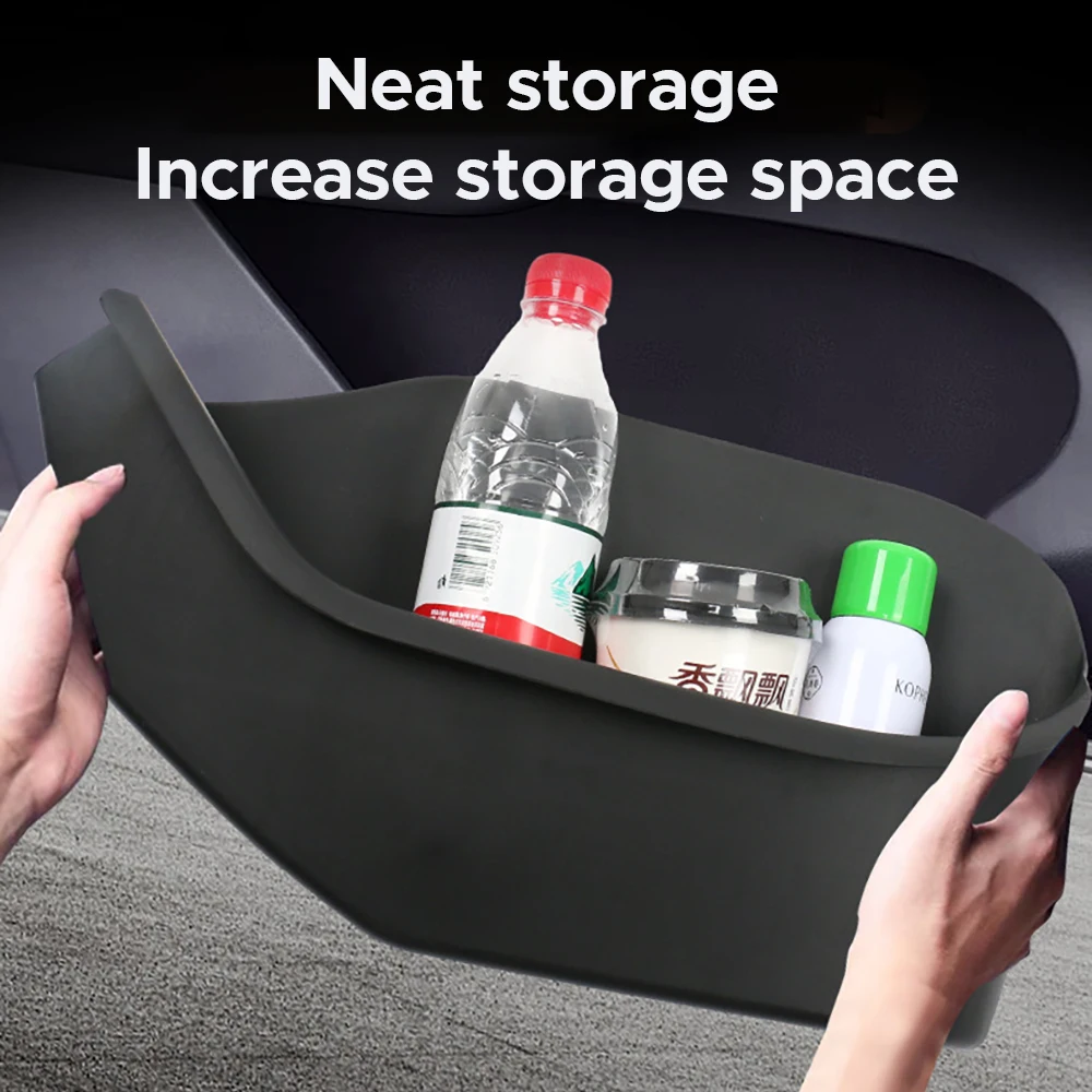 Tesy Car Door Storage Box For Tesla Model Y 2021-2024 TPE Gate Slot Anti Dirty Storage Organizer Tidying Car Accessories