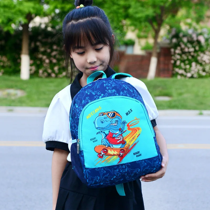 Children's School Bag Cartoon Fashion Cute Dinosaur Astronaut Lightweight Waterproof Backpacks for Kindergarten Boys and Girls