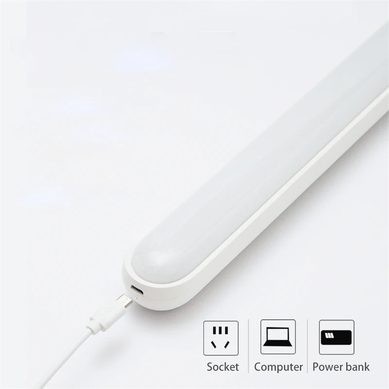 Lampe de bureau LED aste par USB, lampe de table magnétique, gradation continue, armoire, Cisco, veilleuse de garde-robe