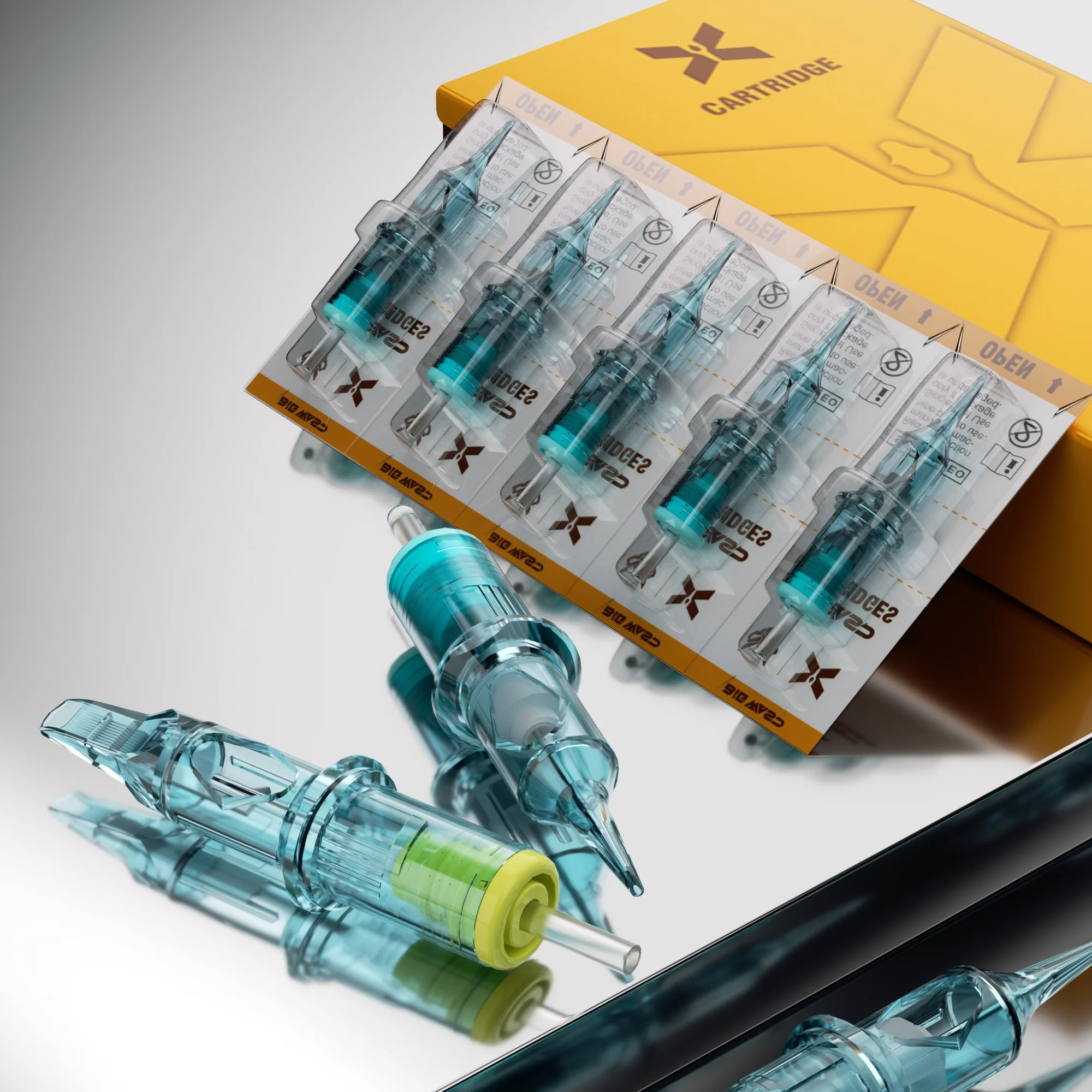 

Иглы для татуировок BIGWASP Blue, 20 шт./упаковка, смешанные, круглые, для контура, одноразовые, стерилизованные, безопасные, для тату-машинок.