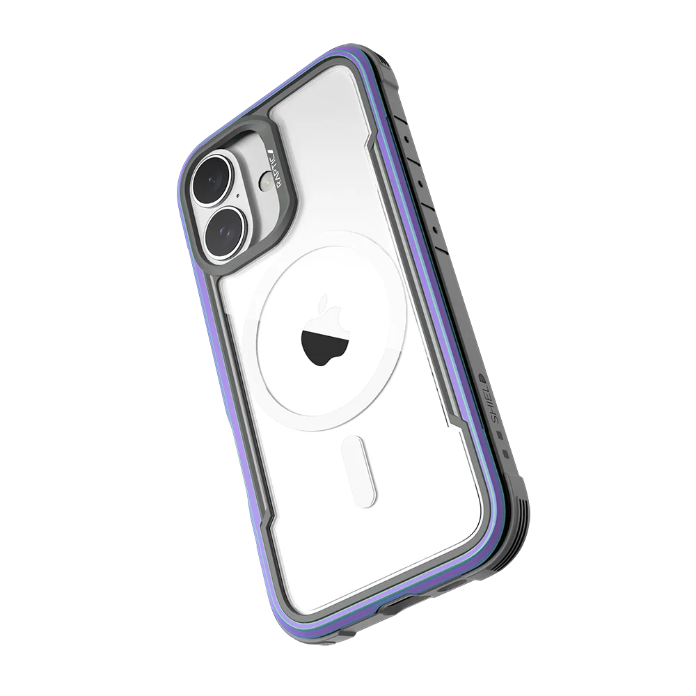 حافظة هاتف مغناطيسية من RAPTIC Shield لهاتف iPhone 16 Pro Max 16Plus إطار ألومنيوم متين تم اختبارها من الدرجة العسكرية 13FT