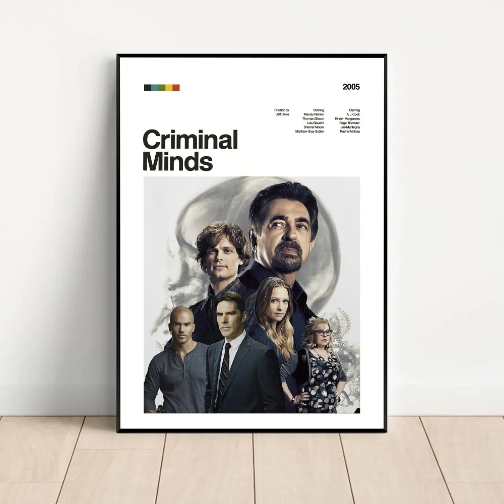 Newly TV Series Criminal Minds Poster Kraft Club Bar Paper Vintage Poster Wall Art Painting Bedroom Study Stickers