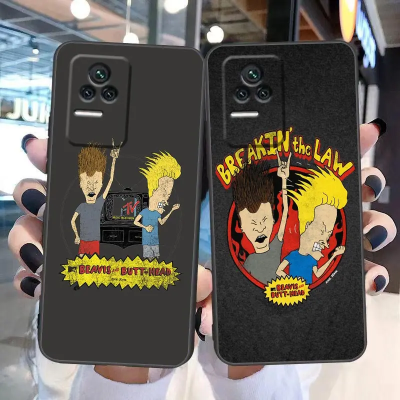 Cartoon Beavis And Butthead Phone Case For Redmi K60 K50 K40 K30 K20 12C 10 10C 9T 9C 9A 9 8A 8 7A 7 Pro Plus Funda Shell Capa