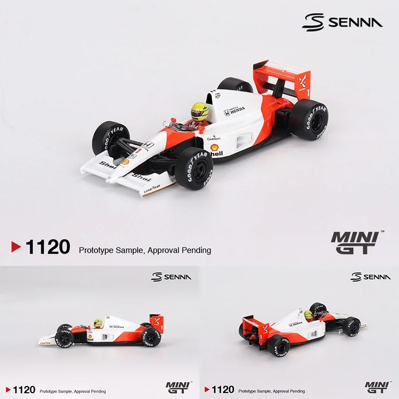 

Предпродажа MINIGT 1120 1:64 McLaren MP4/6 # 1 Айртон Сенна 1991, японский Гран-при, 2-е место, литая под давлением модель автомобиля, коллекция игрушек
