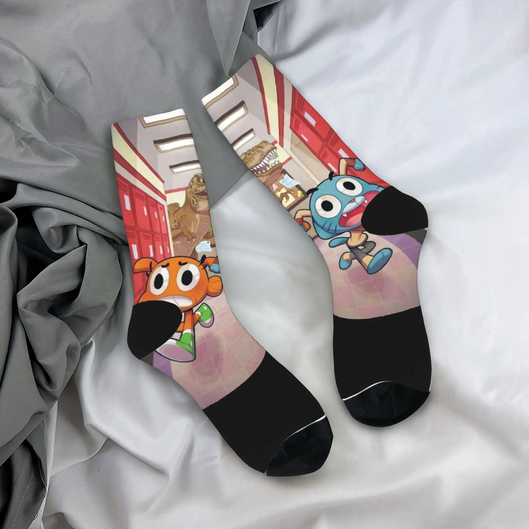 

Носки The-Amazing World G-Gumballs, готические чулки, мужские качественные носки для скалолазания, зимние противоскользящие носки с рисунком