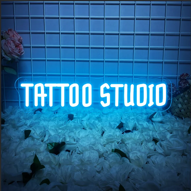 Tattoo Studio Led Neon Sign Beauty Salon Room Wall Art Decor Neon Lights Tattoo Shop Decoration LED Business Light Signs