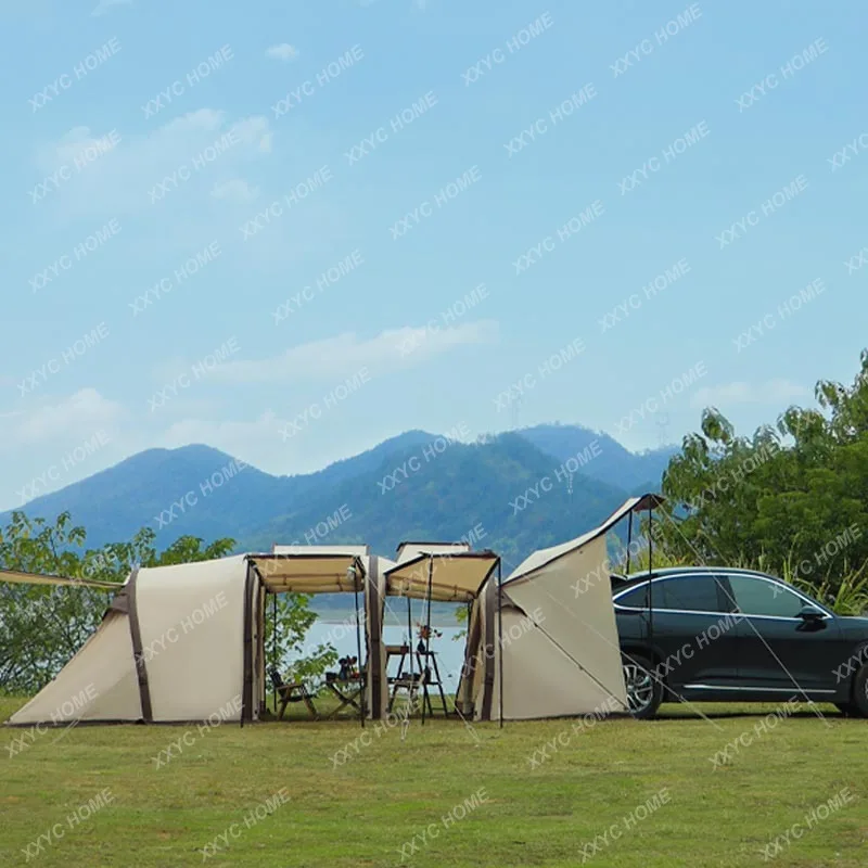 Rear Tent Inflatable Tent Outdoor Side Tent Thick Rain and Sun Protection Camping Equipment