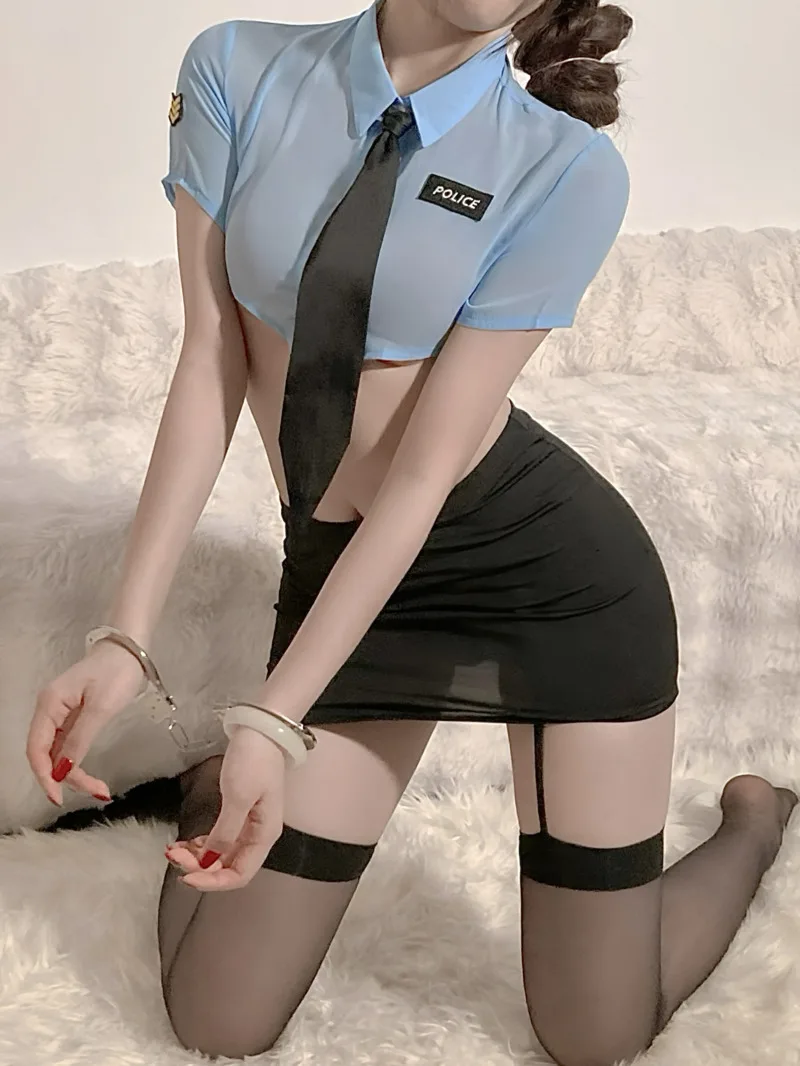 Conjunto de uniforme con espalda descubierta para mujer, falda corta ajustada a la cadera, Sexy, con muescas, perspectiva de Instructor, trajes bonitos para mujer 7FC8