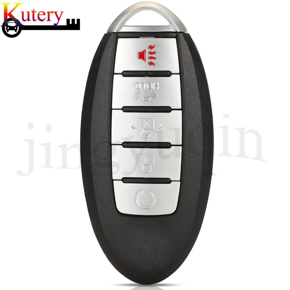 jingyuqin KR5TXN4 S180144803 Remote Smart Car Key For Nissan Teana Altima Sentra Versa 5Buttons 433MHZ FSK 4A-PCF7938X Chip