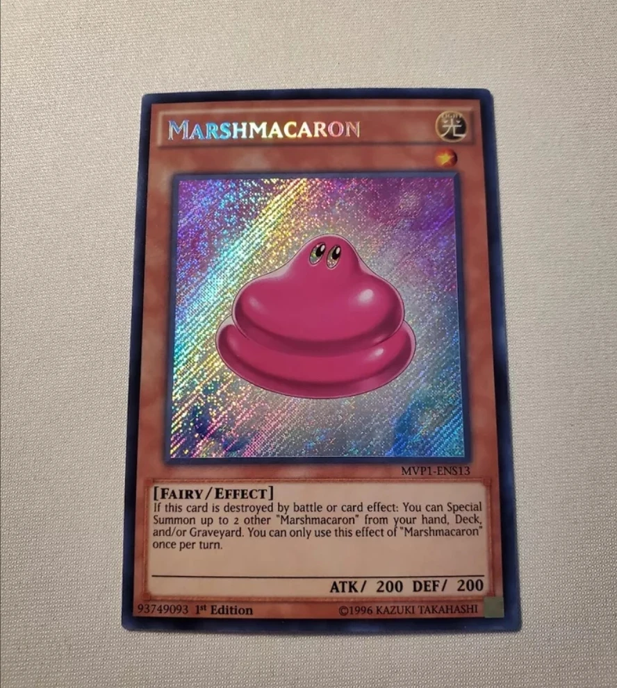 

Yugioh KONAMI Duel Monsters MVP1-ENS13 Marshmacaron Secret Rare English 1st Edition Collection Mint Card