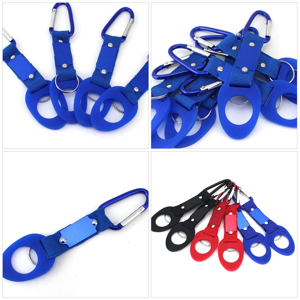 

10pcs Water Hanger For Outdoor Activities Hiking Bottle Carrier Sports Bottle Holder Mountaineering Clip Camping Gear