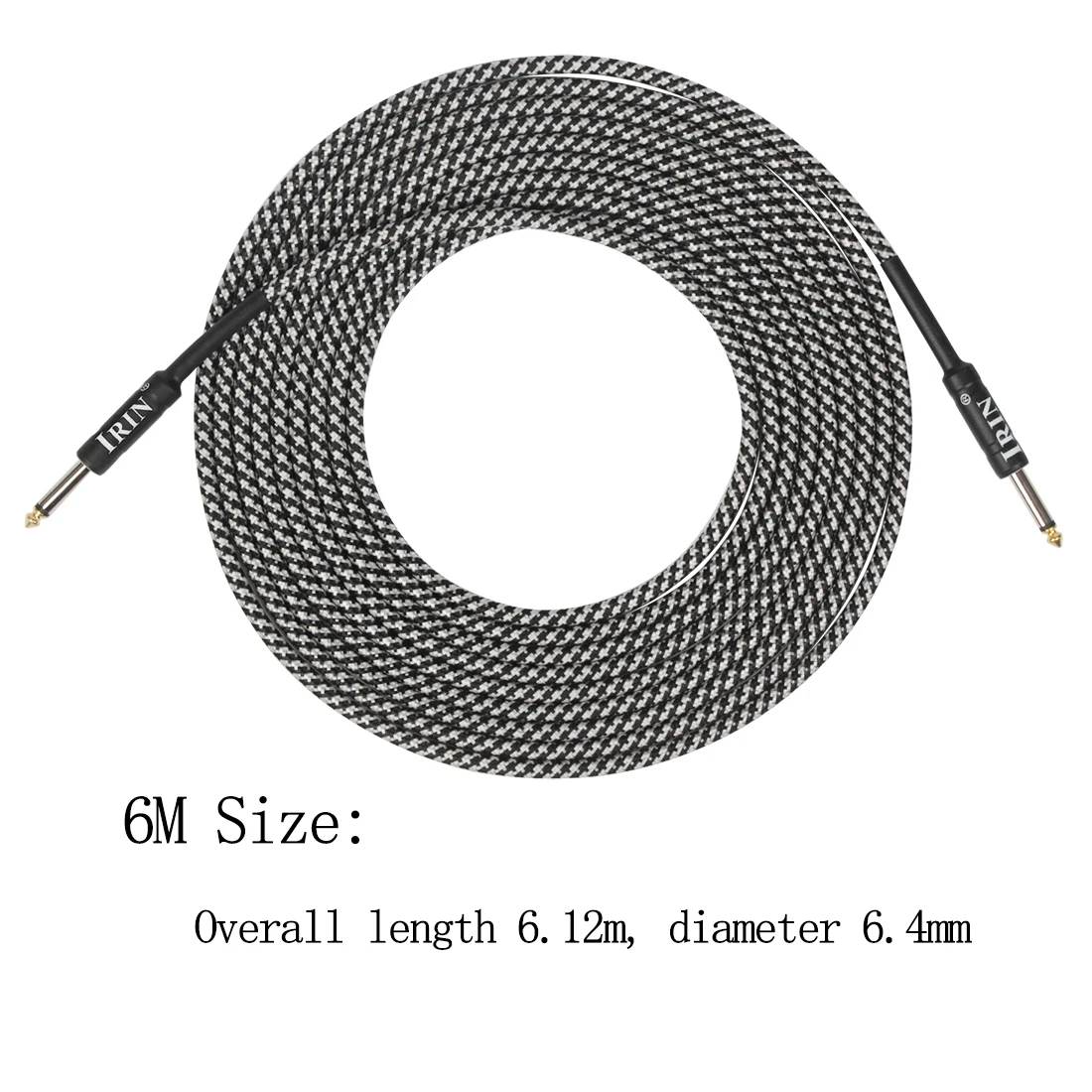 IRIN Electric Guitar Cable Wire Connection Cable Audio Cable 10/6/3M Guitar & Bass String Instrument Accessories Parts Colorful