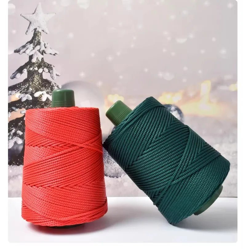 2 Stück 3 mm dickes, leichtes Häkelgarn, zum Häkeln von Sommer-Sonnenhüten, Taschen, Bastelarbeiten und Weihnachtsdekorationen