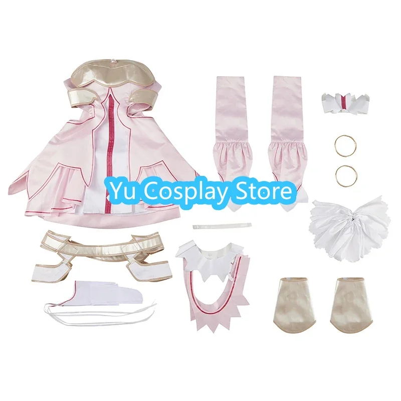 Disfraces de Anime Sword Art Online Yuki Asuna, lindo traje de fiesta, vestido rosa, Carnaval de Halloween, Uiforms, hecho a medida