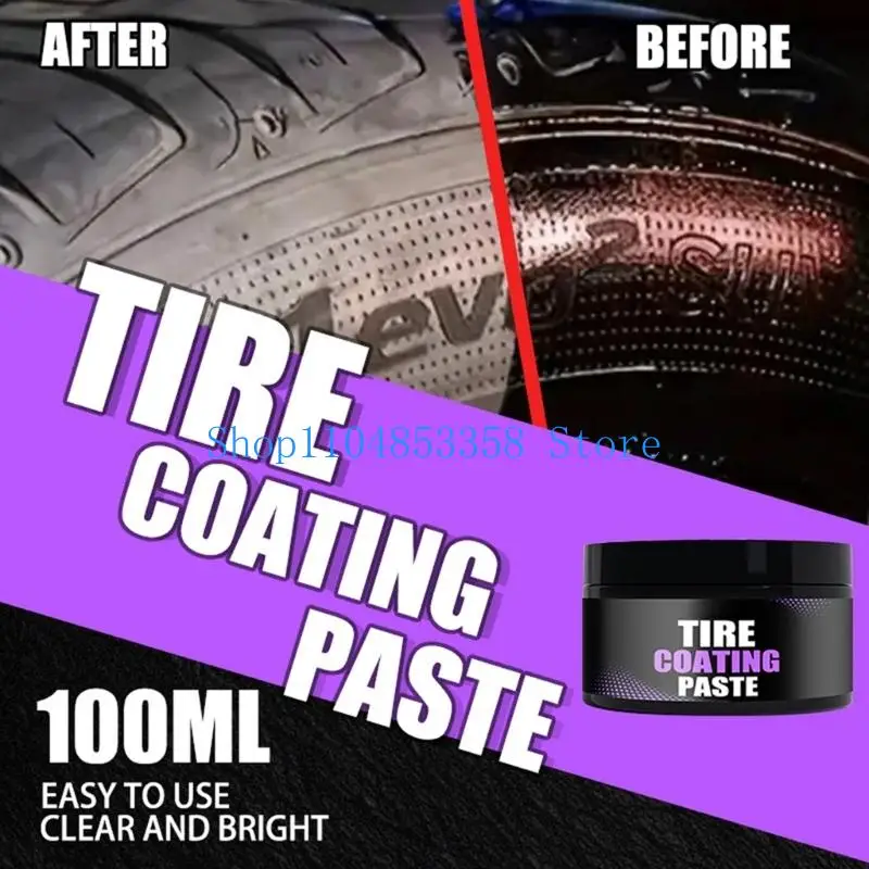 652F Heavy Duty Tire Coating Paste For Auto Rubber Renew Protect Deep