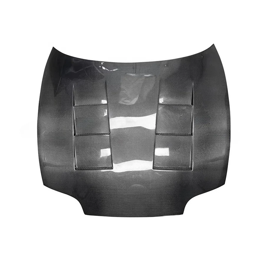 

High-Quality ForToyota Supra A80 MK4 JZA80 MKIV 1993-2002 TS Style Front Hood Bumper Vent Cover Carbon Fiber Car Accessories