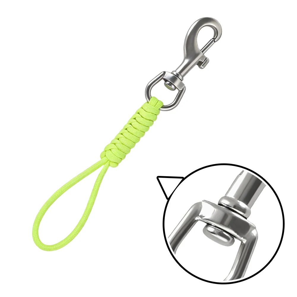 Quick-release Hook Scuba Swivel Hook Scuba Diving 316 Stainless Steel Nylon Component 360 Degree Rotation Anti-tangle Swivel