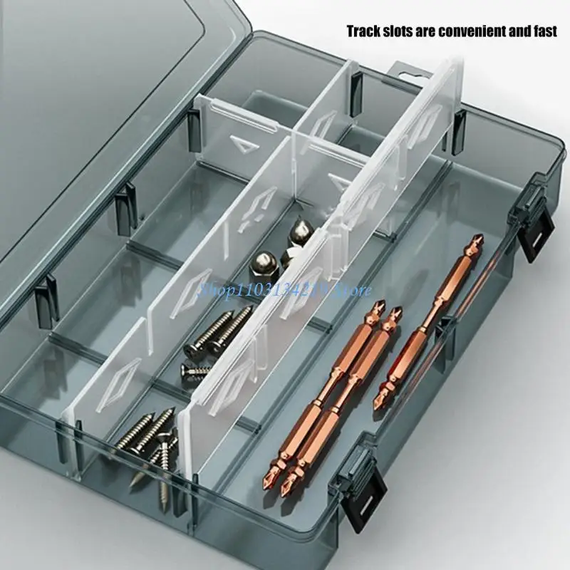 N5KC Large Capacity Transparent Plastic Cosmetics Storage Box Holder Case Display