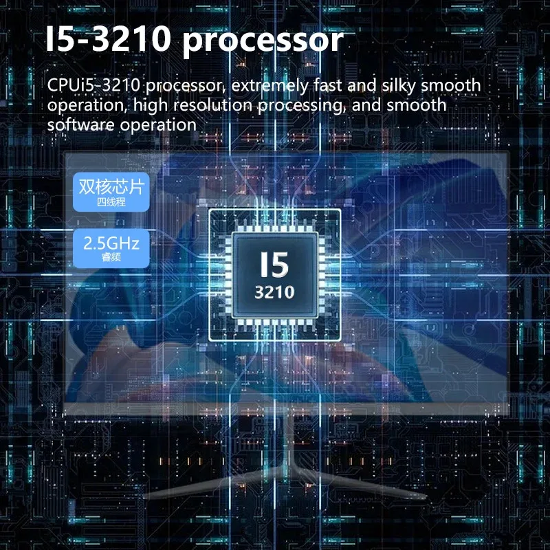 2024 Nuovo Arrivo 24 Pollici All In One Computer Ram 4G/8g/16g I3 I5 I7 Forte CPU All In One Computer Desktop