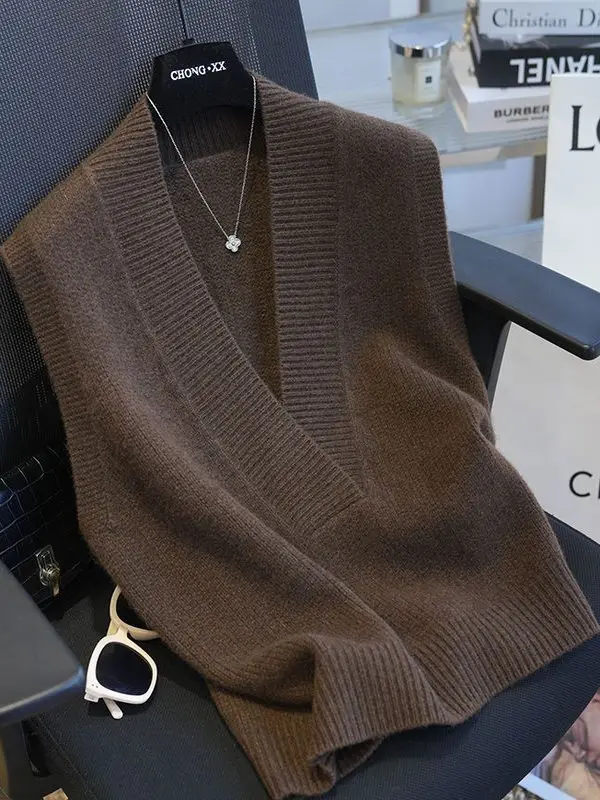 الخريف الشتاء Camere V-Ne Svel محبوك سترة المرأة Faion تنوعا طبقات دافئة سترة عادية Sle منتظم صالح