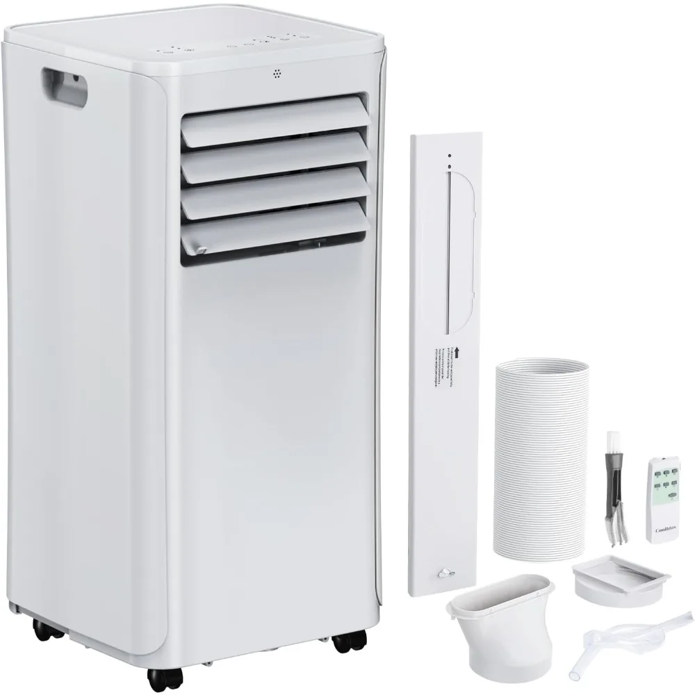 เครื่องปรับอากาศพกพา12000btu สามารถทำให้เย็นได้ถึง550ตารางฟุตด้วยรีโมทคอนโทรล/จอแสดงผล LED/ชุดติดตั้งและไขควง