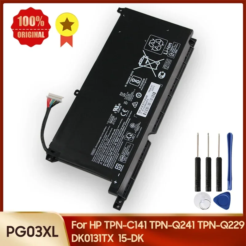 Replace Battery PG03XL For HP TPN-C141 TPN-Q241 TPN-Q229 DK0131TX Shadow Elf 5/6 15-DK Quality Batteries With Tool