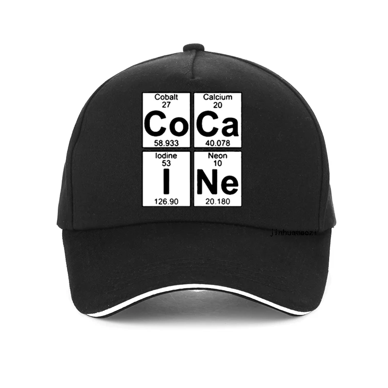 

Novelty Awesome Cocaine baseball cap Print Graphic funny men Women outdoors sun Snapback hat bone