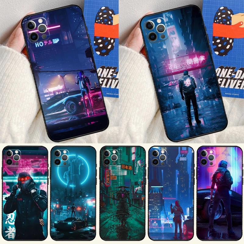 Cyberpunks Cover Case For iPhone 16 15 14 13 12 11 Pro Max XS XR X 12 13 Mini 16 15 Plus Fundas