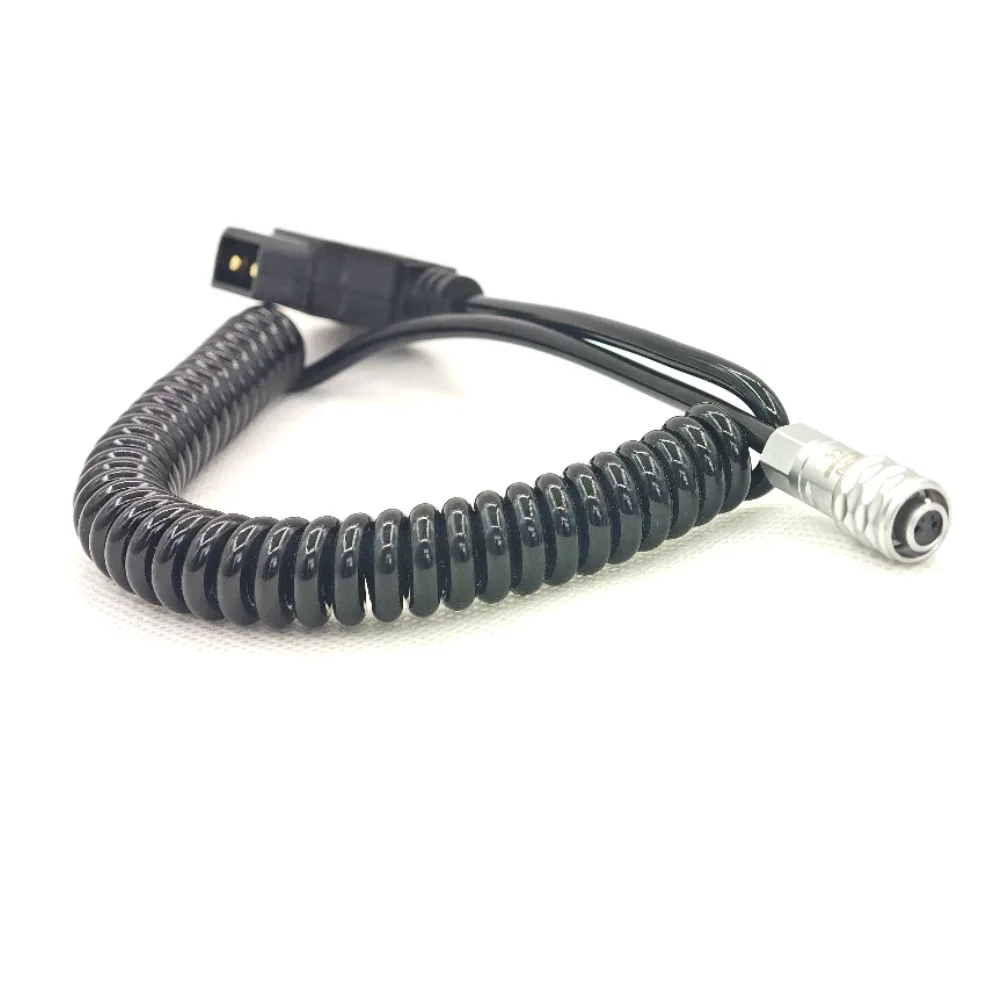 New 2 Pin to D Tap BMPCC 4K 6K Spring Extension Power Cable