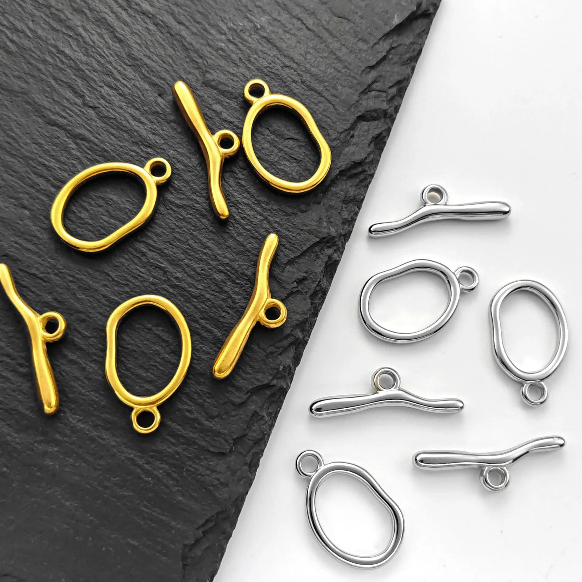 

1/3Pcs Fine Polishing Stainless Steel OT Clasp for Jewelry Making Materials Craft Bracelet Necklace End Buckle DIY Accessories