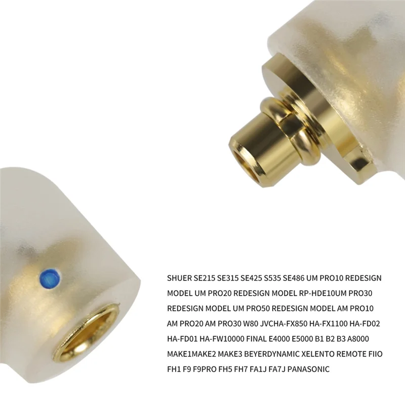 Male To MMCX Female For Etymotic ER Series Headset Adapter Connect To MMCX Cables Transparent-N33R