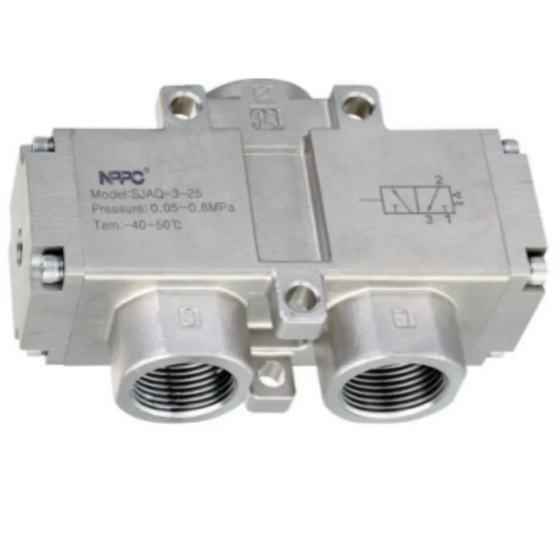 NPPC SJAQ Series SUS316 Stainless Steel Pneumatic Control Valve 1/2 (G or NPT Threads)