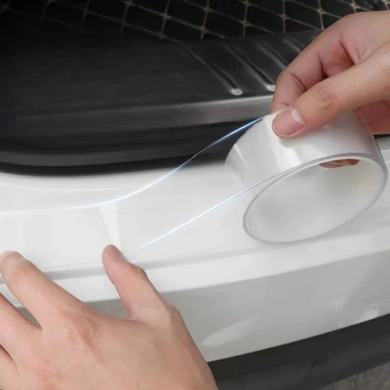 

1pcs 5cm*3m Car'S Invisible Anti-Collision Sticker Bumper Rubber Strips Trunk Sticker Scratch Resistant Threshold Bar Waterproof