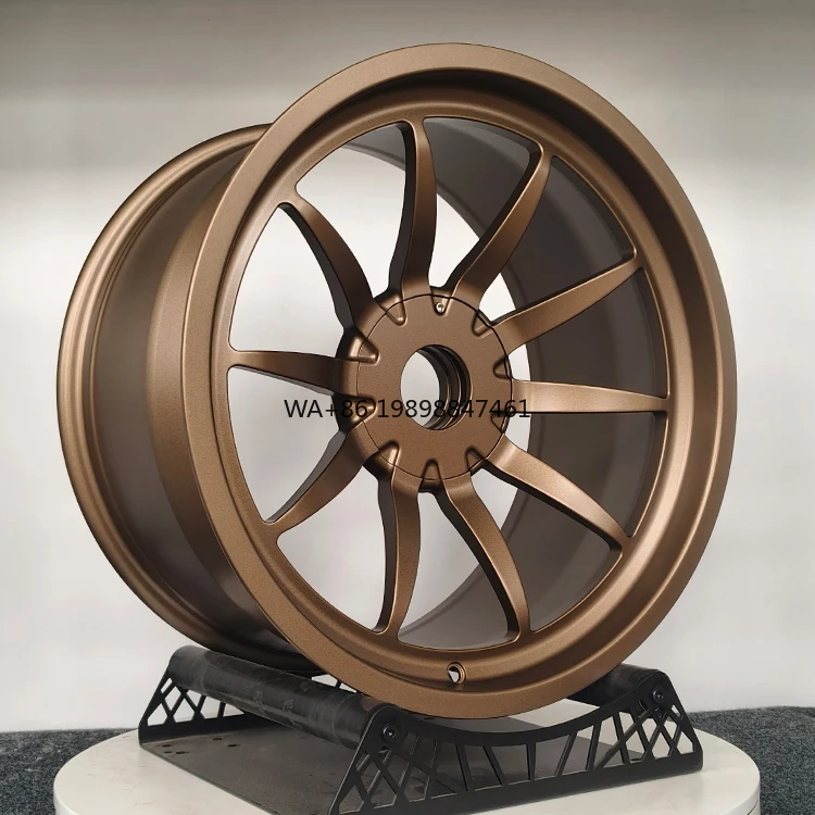 

5x112 5x114.3 5x120 19X10 19X12 Monoblock Custom Forged Wheels Matt Bronze Finish Alloy Wheels Racing Forged Rims for BMW AUDI