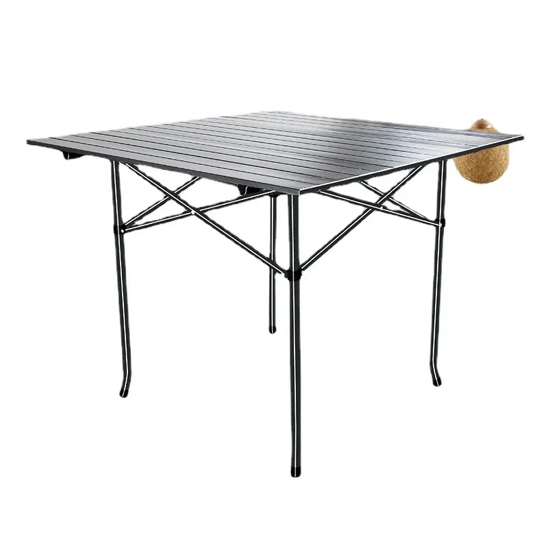 

Modern aluminum alloy outdoor picnic table Factory wholesale aluminum alloy folding storage Portable picnic camping table