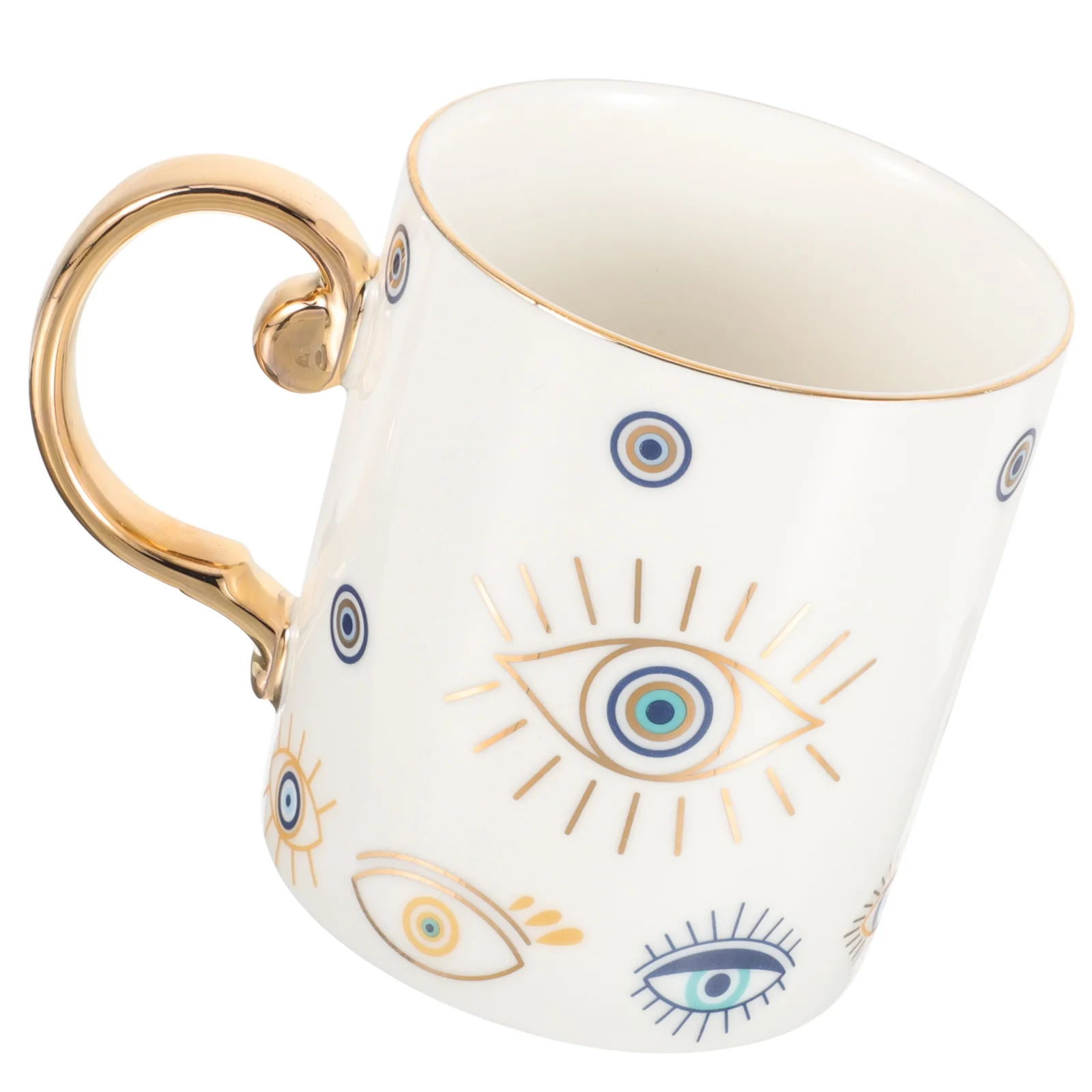

Ceramic Coffee Cup Saucer Set Mug Evil Eye Eyes Ceramics Beautiful Mugs Inspirational Mother