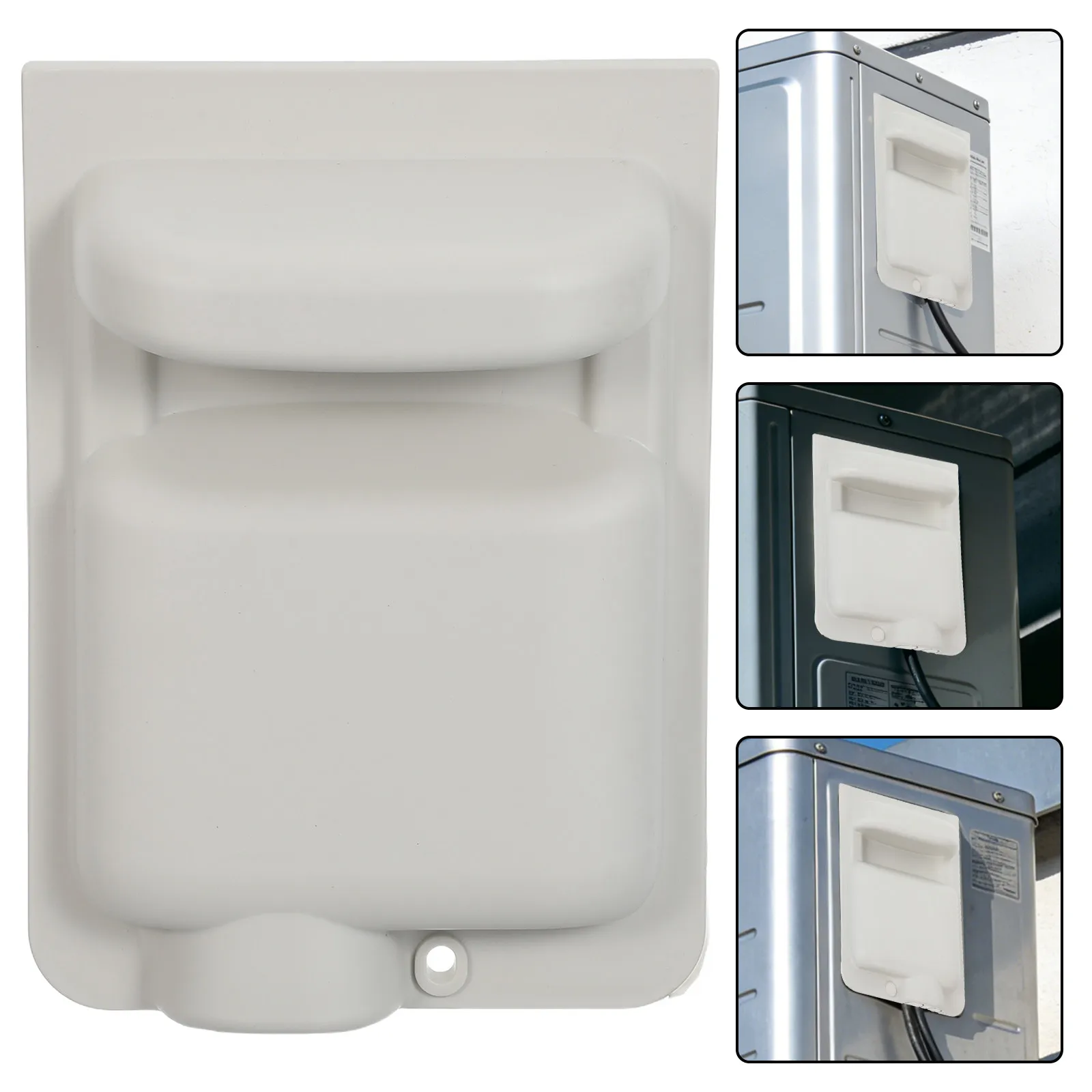 Ac Outdoor Wiring Protection Cover -5 Ton Compatibility Weatherproof Plastic Shield for Condenser Electrical Lines