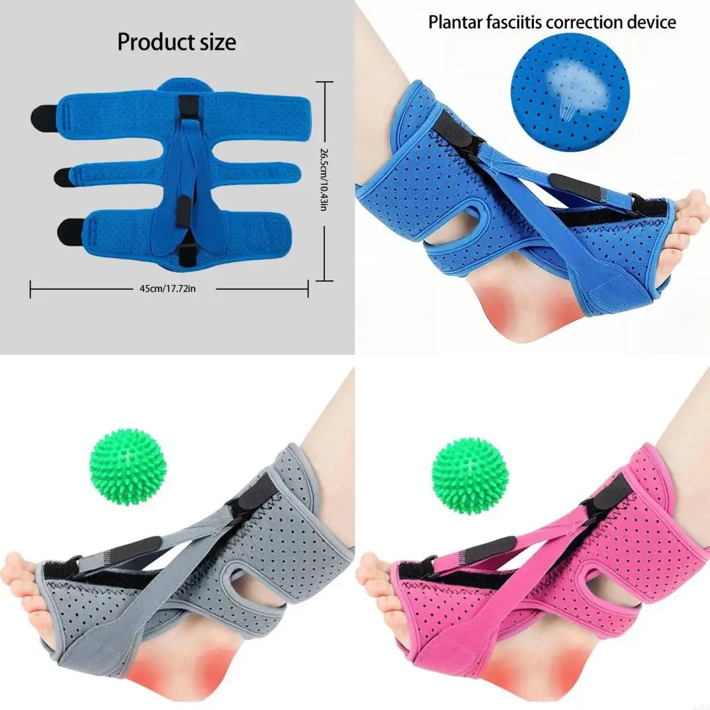 

Шина подошвенного фасциита со съемной массажной сферой, дышащая пена с эффектом памяти для путешествий и домашнего использования