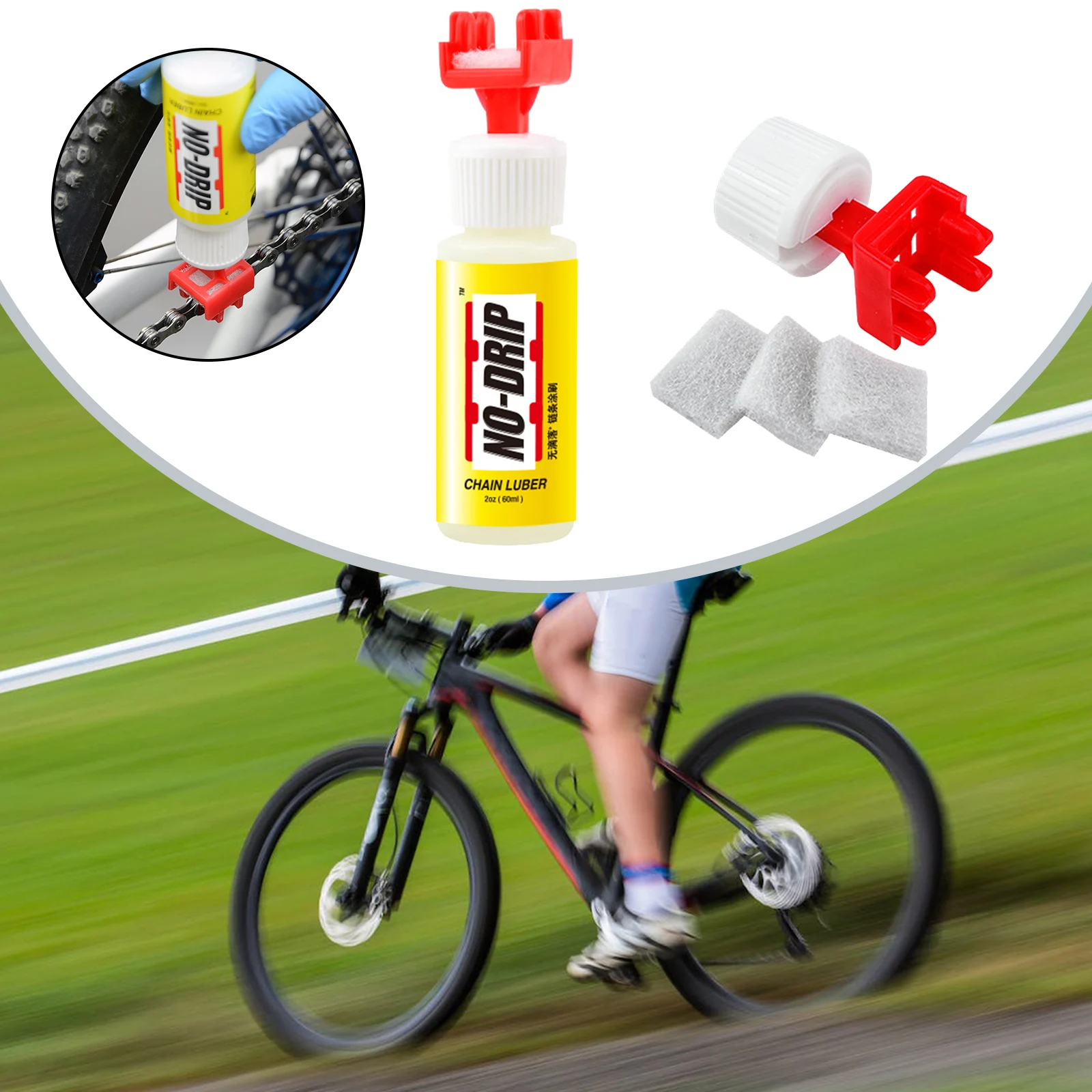 Bike Chain Gear Oil Chain Cleaning With The Chain Lubricant Applicator PVC Special Disc Functional High Quality